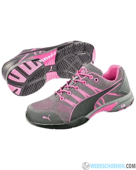 Afbeelding van Dames Werkschoenen Puma 64.291 Celerity Knit Pink S1 SRC