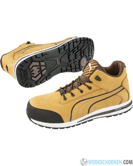 Afbeelding van Werkschoenen Puma Dash Wheat Mid 63.318 S3 SRC