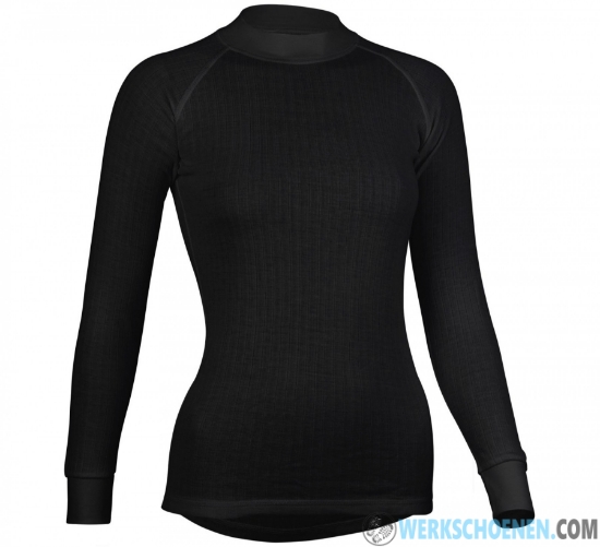 Thermoshirt zwart lange mouw (uniseks)