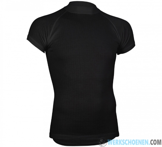 Thermoshirt zwart korte mouw (uniseks)