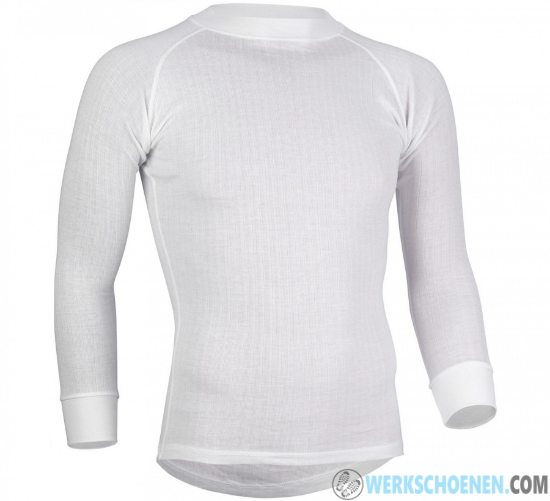 Thermoshirt wit lange mouw (uniseks)