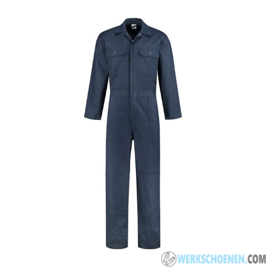 Overall met Drukknoopsluiting Navy