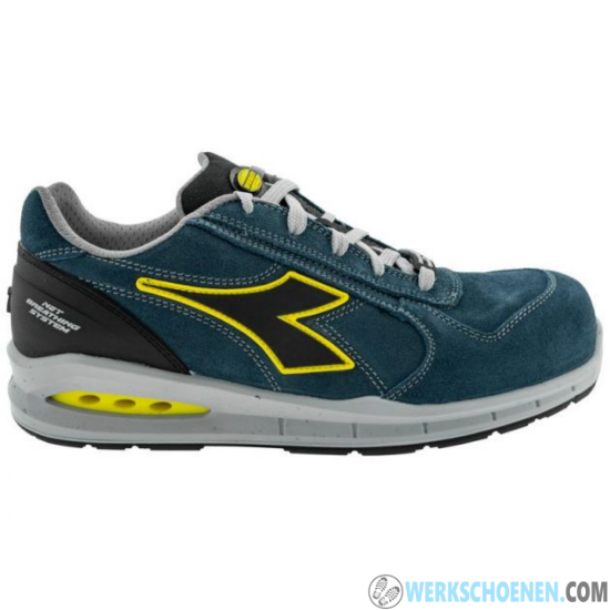 Afbeelding van Lage sportieve werkschoenen S3 Diadora Run Airbox Low S3S blue cosmos lichtgewicht (564 gram) - Kleur Blauw