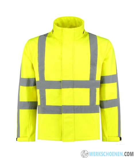 Afbeelding van Werkjas Softshell met Capuchon RWS (geel)