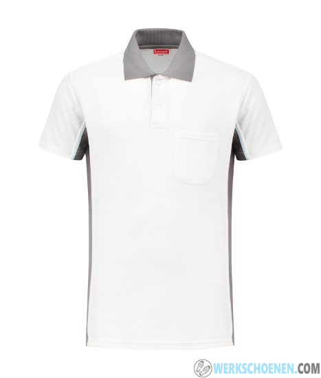 Afbeelding van Korte Mouwen Poloshirt Wit/Zwart Workman