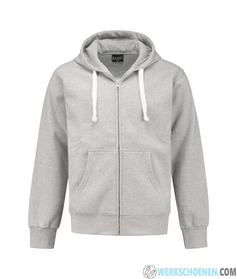 Afbeelding van Stoere hooded sweatvest Workman - Kleur Grijs