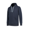 Afbeelding van Stoere hooded sweatvest Workman - Kleur Navy