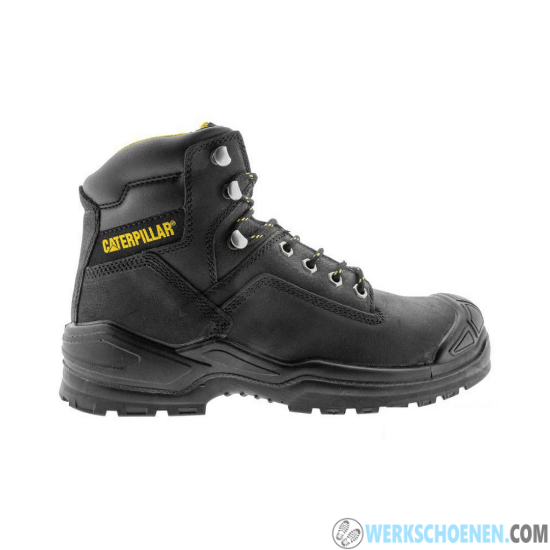 Afbeelding van Lederen werkschoenen Cat Striver High Bump S3 SRC met slijtvaste overneus