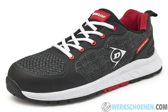 Afbeelding van Dunlop T-Max S1P Werkschoenen Voor De Transportsector (Maximale Bescherming) - Kleur Zwart/Rood