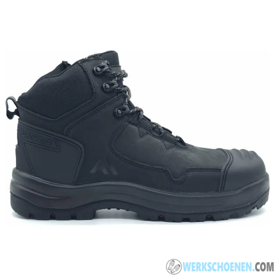 Afbeelding van Allround werkschoenen Portwest Apex S3S dual density loopzool (zipper) - Kleur Zwart