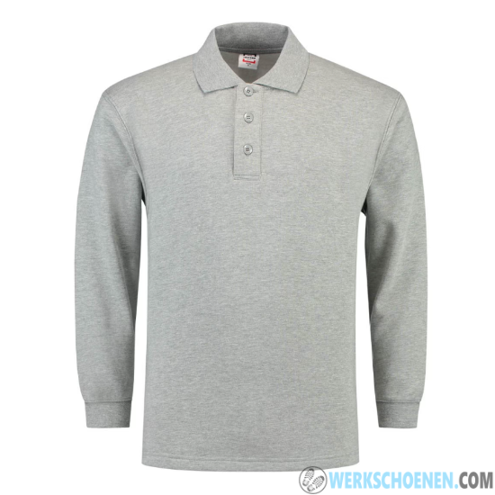 Afbeelding van Comfortabele American fleece polosweater (kleurvast)