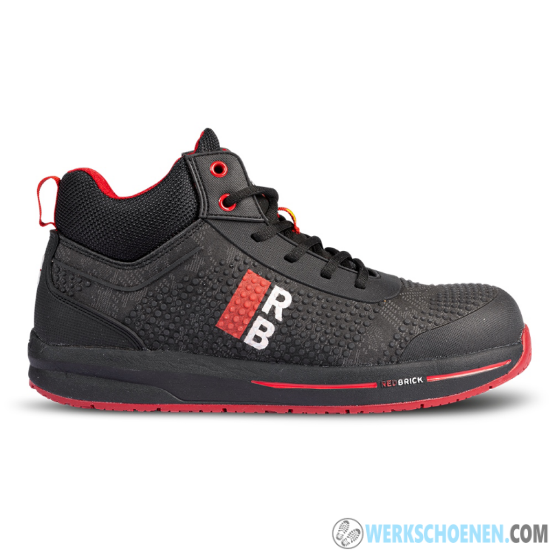 Afbeelding van Stevige Sneaker werkschoen Redbrick S3 Hoog model met 3D Mesh binnenvoering