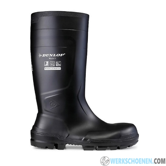 Afbeelding van Krachtige werklaarzen S5 Dunlop PVC 100% waterdicht (chemiebestendig)